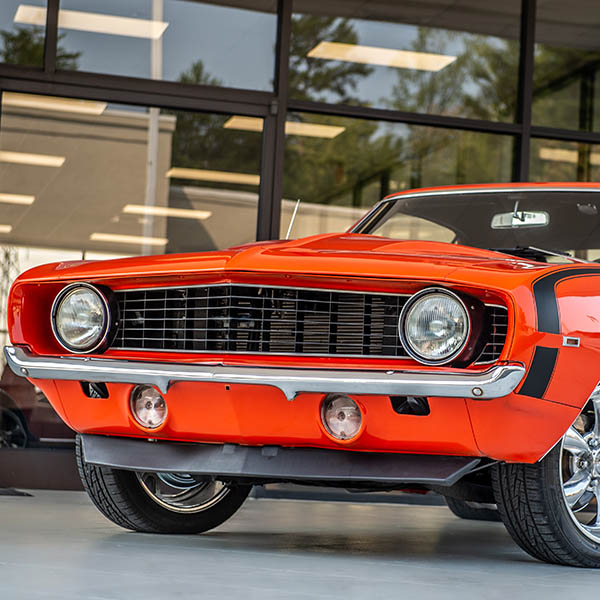 Classic vintage muscle car